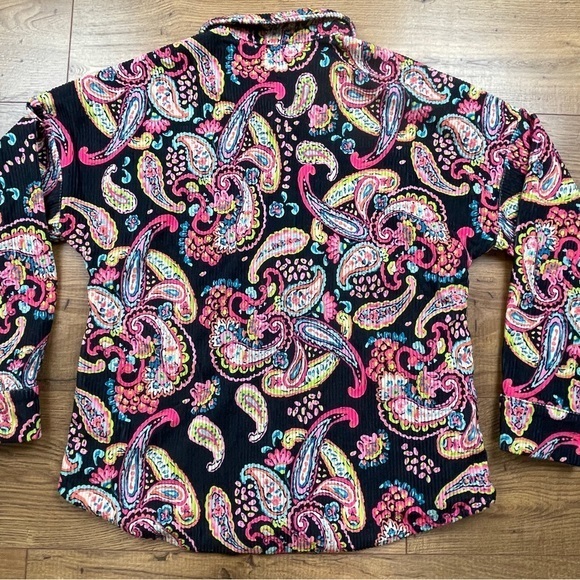 Savanna Jane Corduroy Paisley Button Up‎ Shirt - Picture 6 of 6